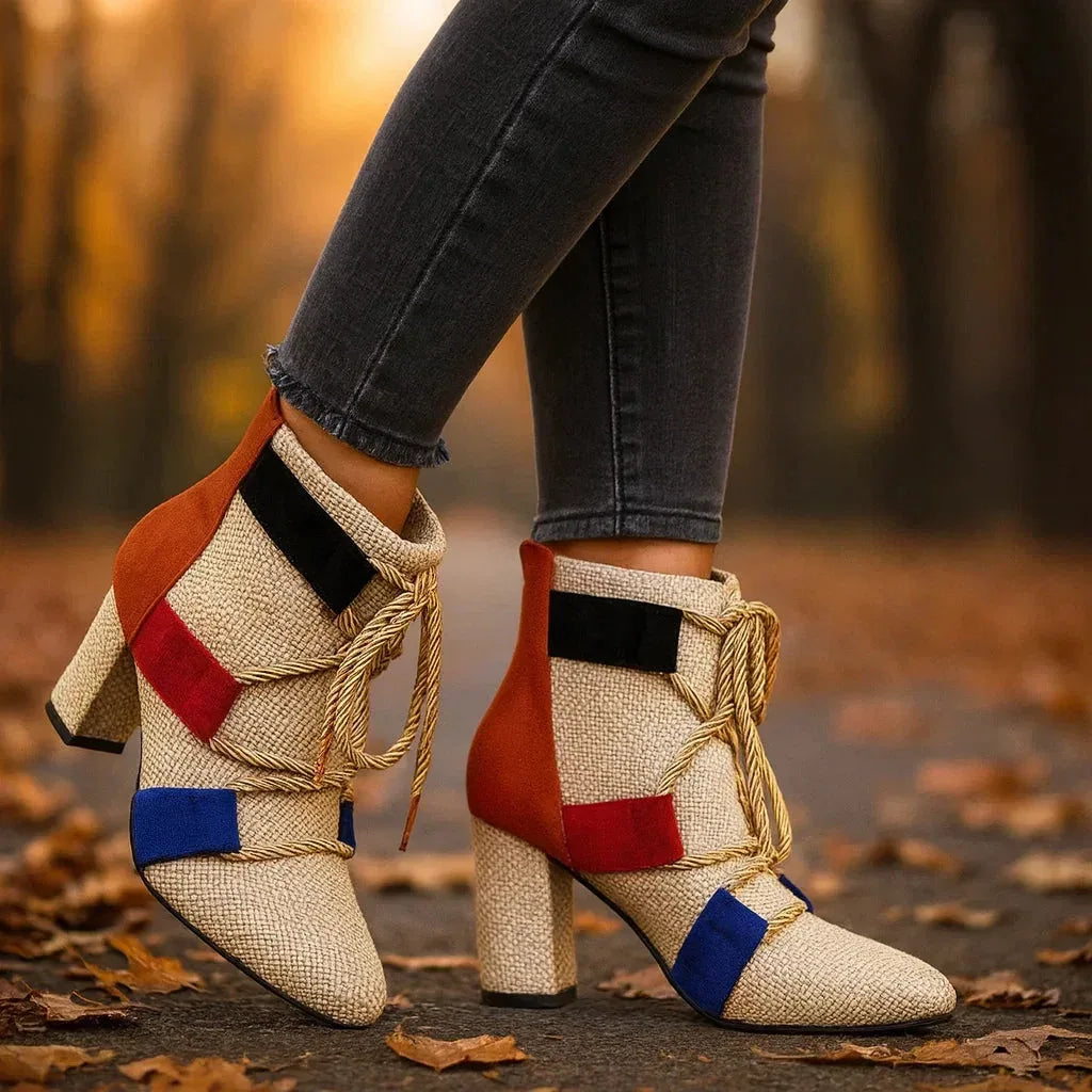 RAYA ROPE-LACE BOOTIES