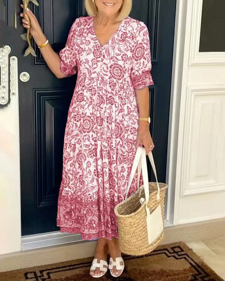 Brandi | Graceful V-Neck Floral