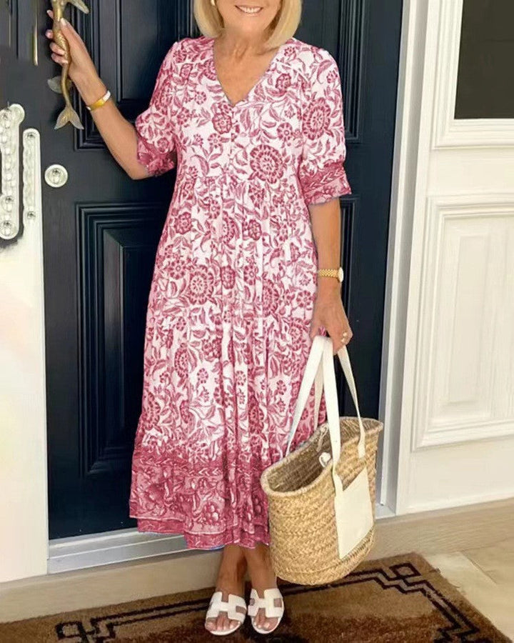 Brandi | Graceful V-Neck Floral