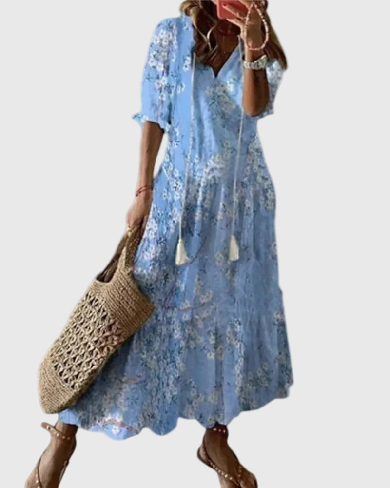 Perona | Boho Vintage Summer Maxi Dress