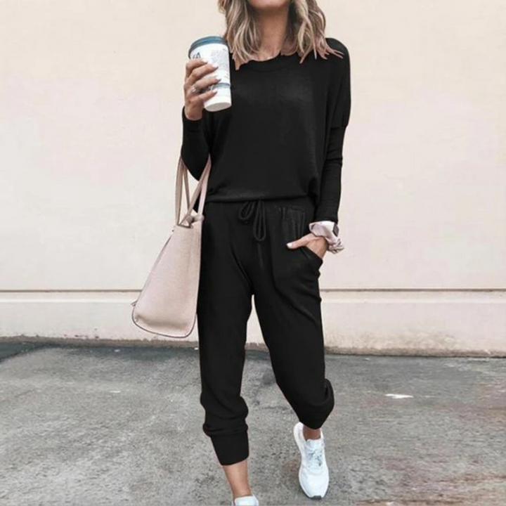 Nylie™ | Conjunto de Moletom Relaxado Jogger