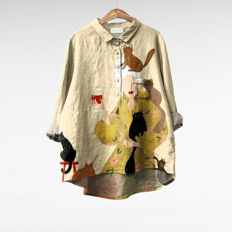 Ariane | Elegante Leinen-Sommerbluse
