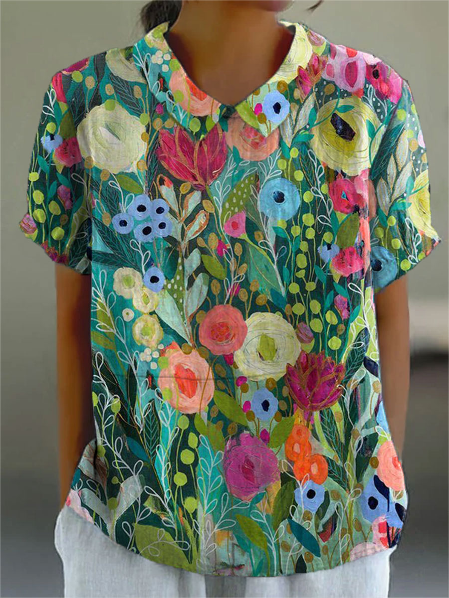 Daisy • Watercolor Floral Shirt