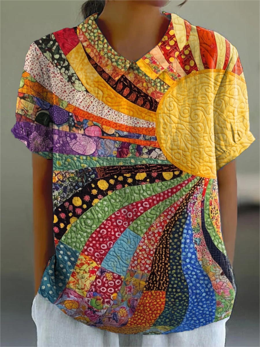 Maine • Sunburst Patchwork Shirt
