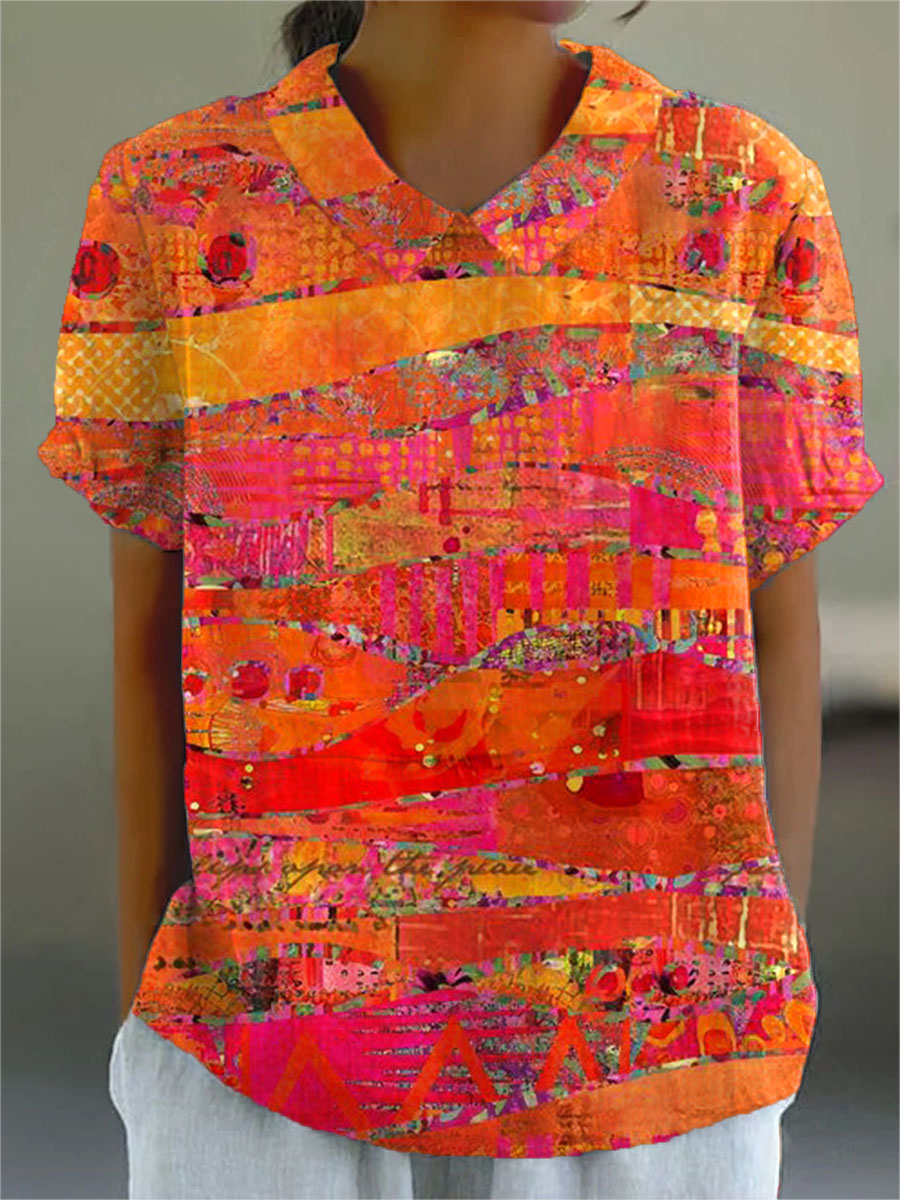 Isla • Abstract Print Shirt