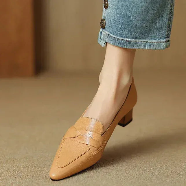 SOFIA GENUINE LEATHER LOAFERS