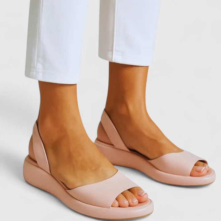 Sunny | Sandales compensées à plateforme ouvertes pour femmes avec bride arrière