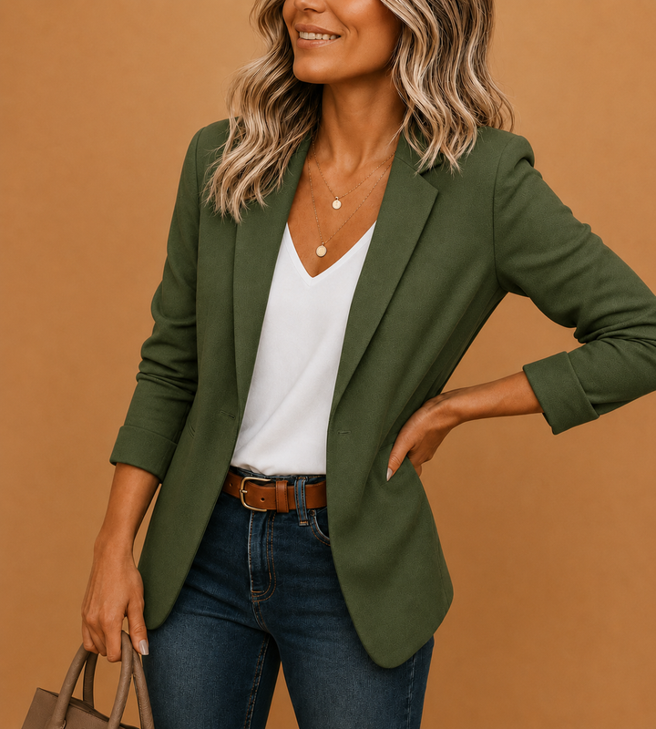 Scarlett | Blazer entallado para mujer Chaqueta ajustada de un botón corte slim
