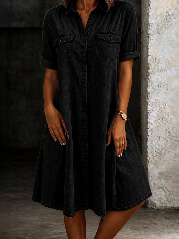 Patricia | Vestido Midi Casual Estilo Jeans