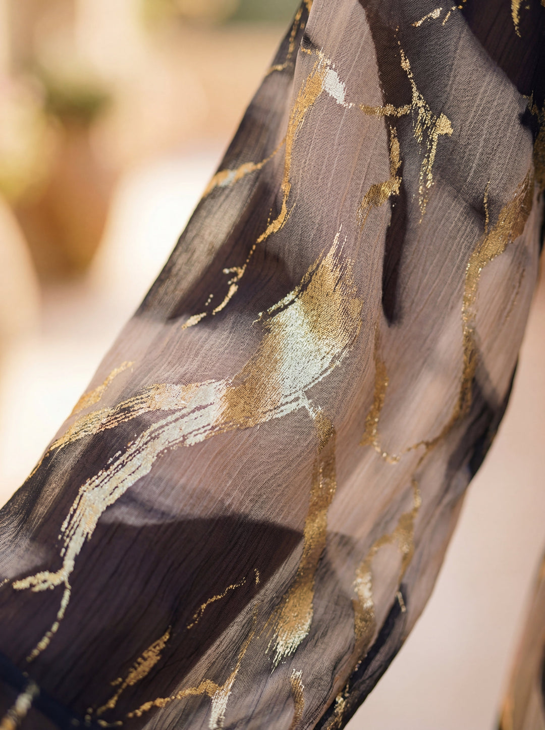 Aira | Vestido de gasa estampada