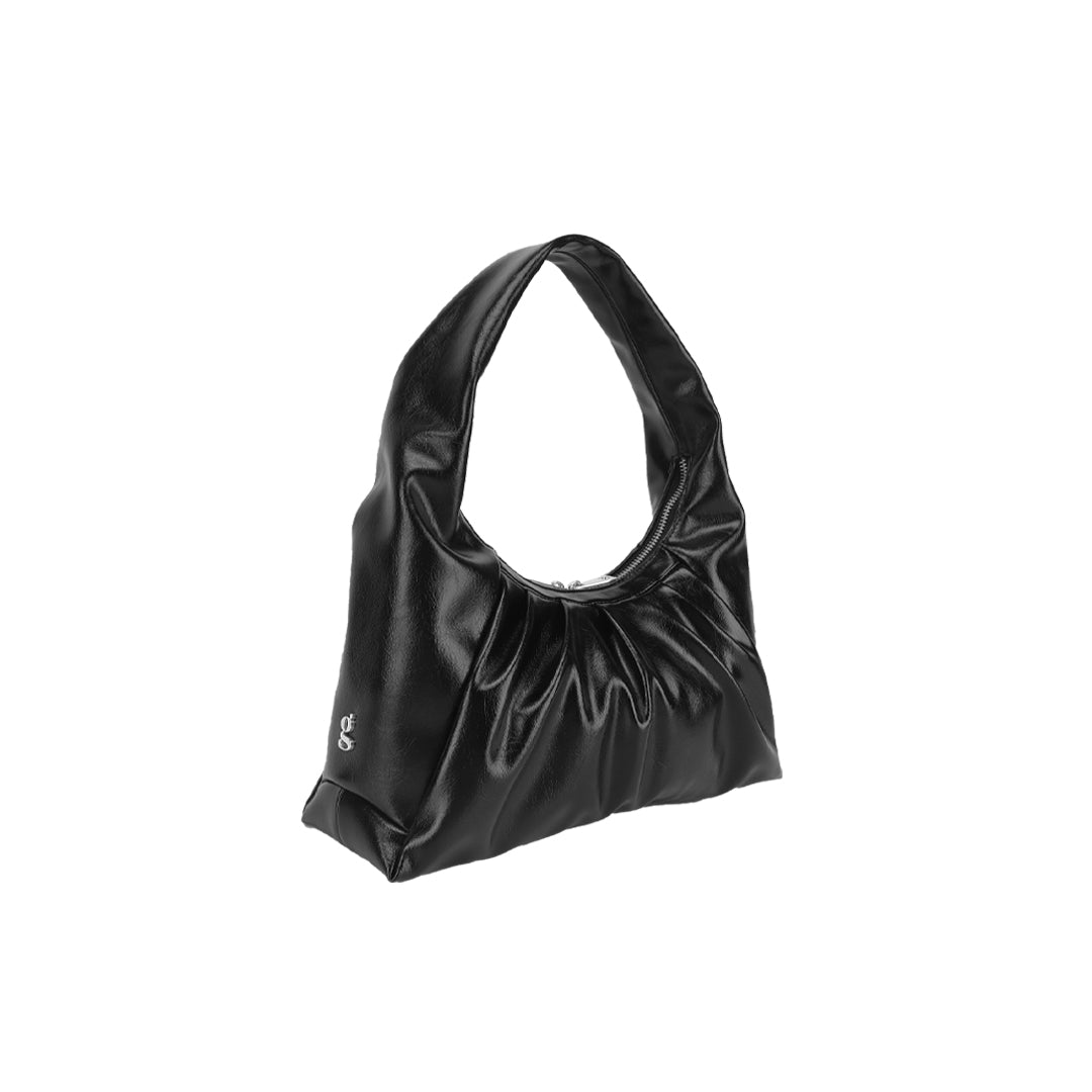 Demi | Sac hobo en forme de croissant (noir)