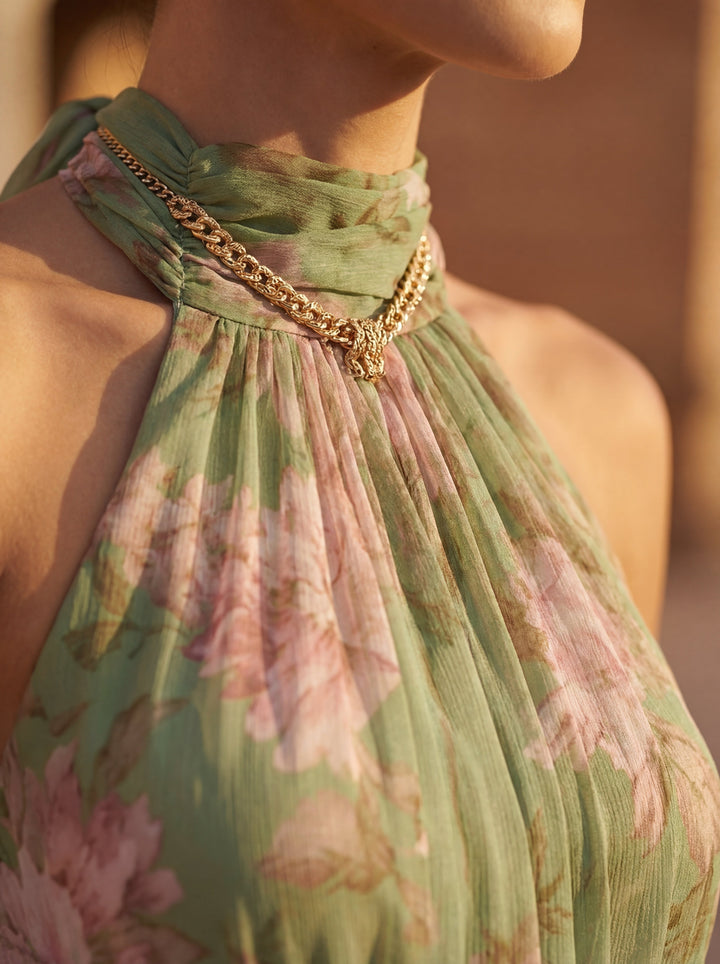 Olivia | Chiffon-Maxikleid