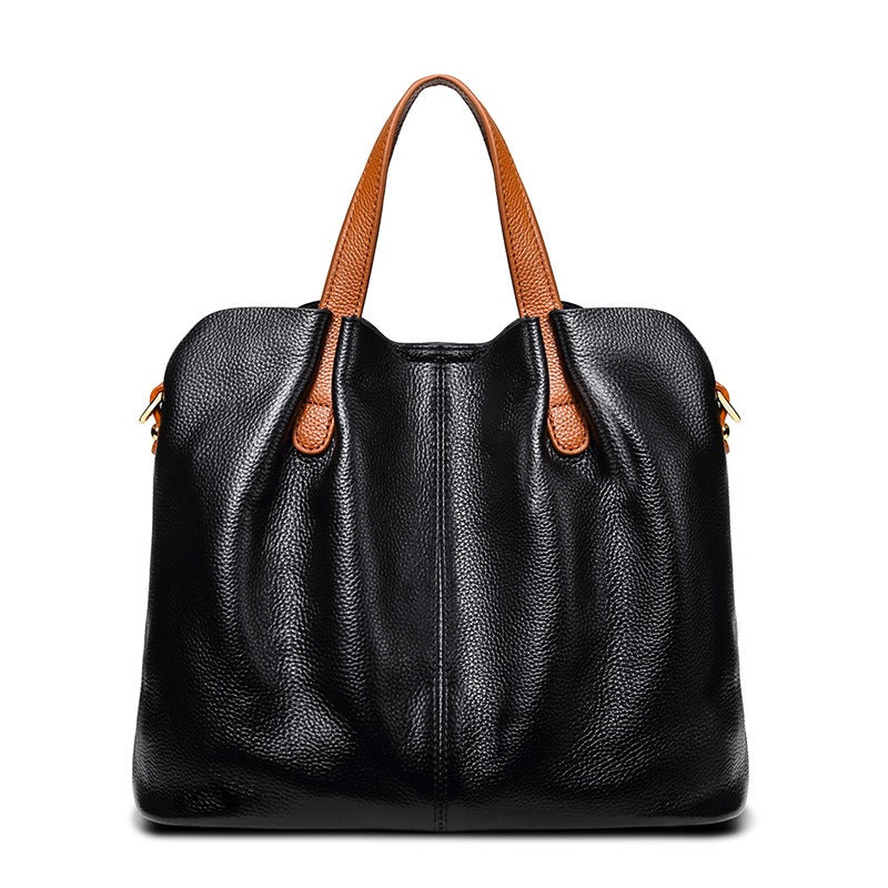 Alana | Sacs à main en cuir véritable, cuir de vachette de première couche, grain litchi, sac à main pour femme