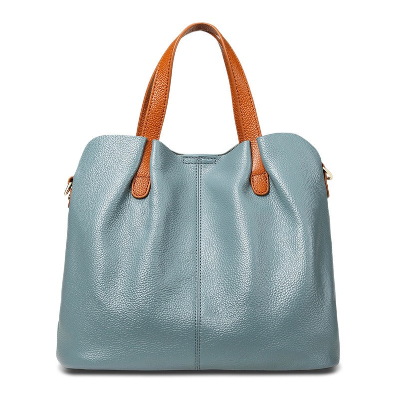 Alana | Sacs à main en cuir véritable, cuir de vachette de première couche, grain litchi, sac à main pour femme
