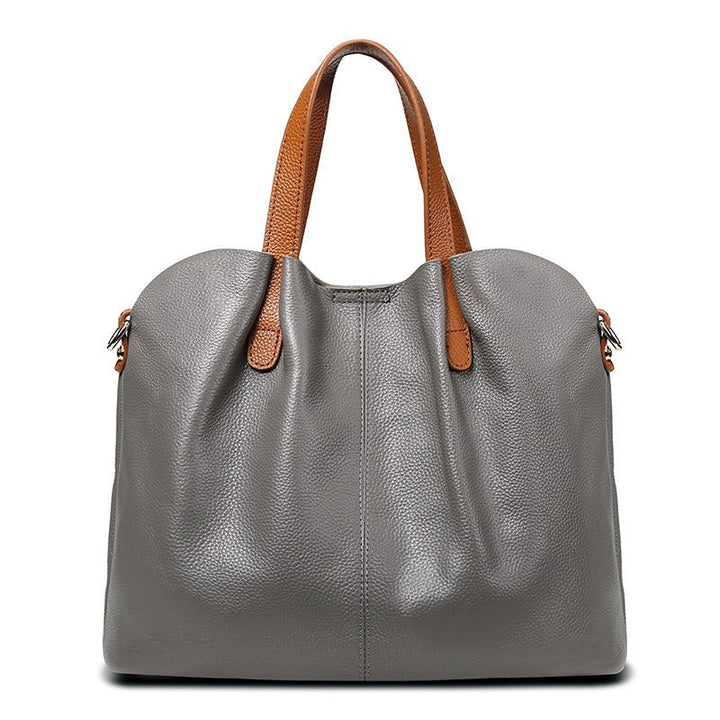 Alana | Sacs à main en cuir véritable, cuir de vachette de première couche, grain litchi, sac à main pour femme