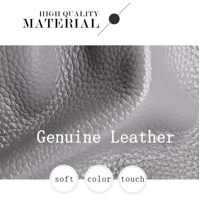 Alana | Sacs à main en cuir véritable, cuir de vachette de première couche, grain litchi, sac à main pour femme