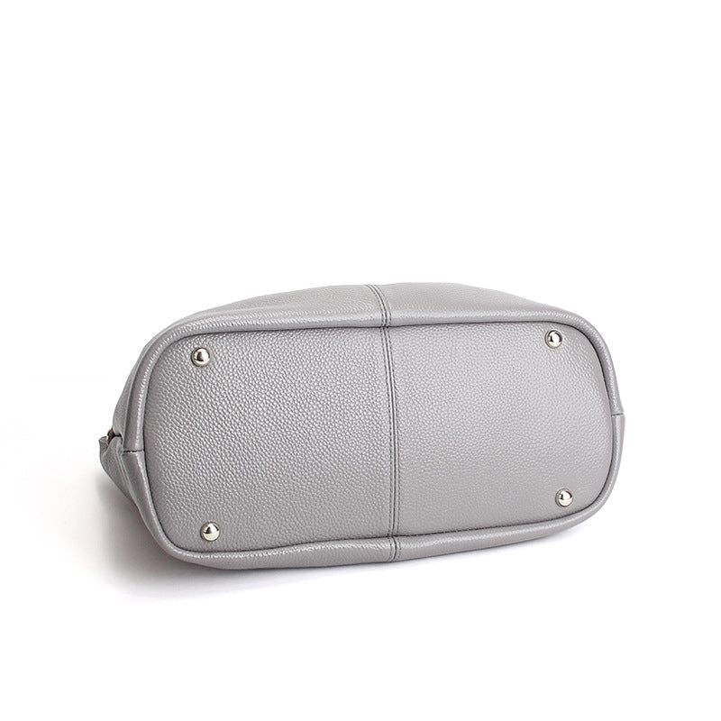 Alana | Sacs à main en cuir véritable, cuir de vachette de première couche, grain litchi, sac à main pour femme