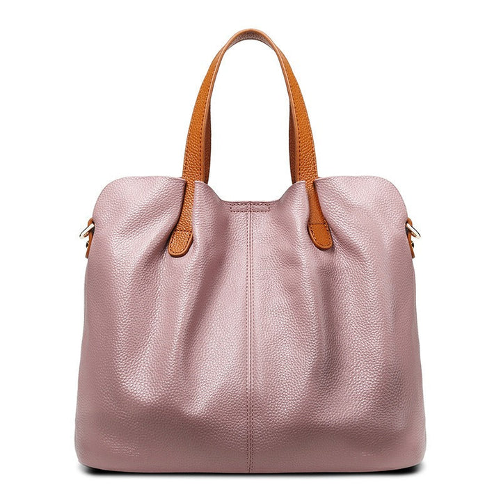 Alana | Sacs à main en cuir véritable, cuir de vachette de première couche, grain litchi, sac à main pour femme