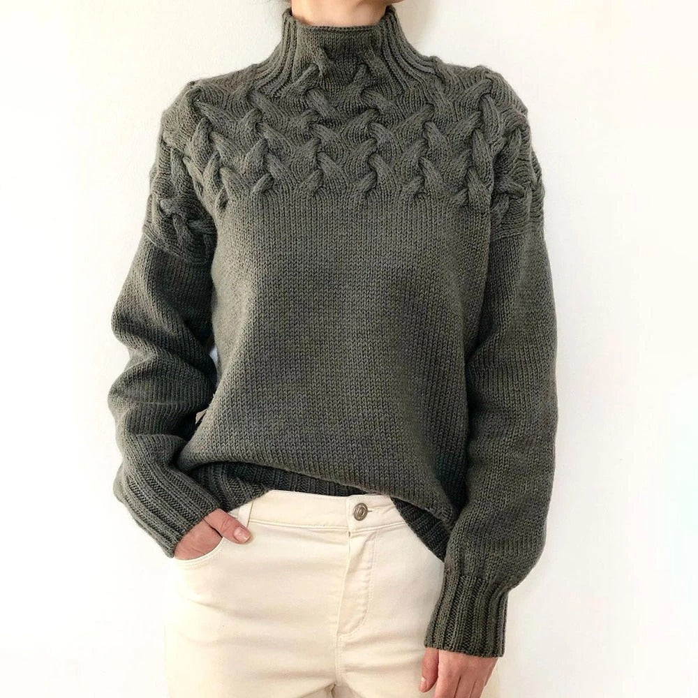 Elena | Cuello Alto Tejido y Cálido