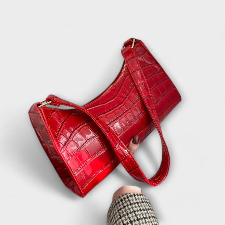 Olivia - Sac en cuir brillant