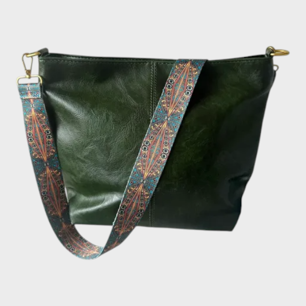 Demetra | Sac léger en cuir PU vert pour femmes