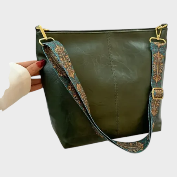 Demetra | Sac léger en cuir PU vert pour femmes