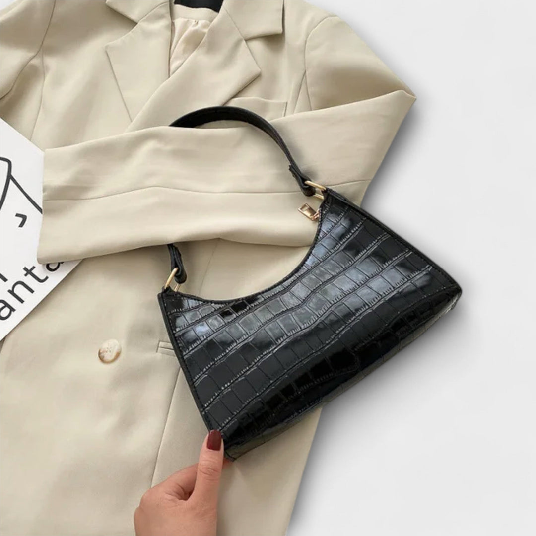 Olivia - Sac en cuir brillant