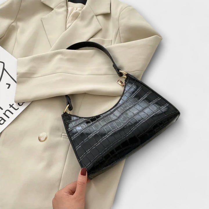 Olivia - Sac en cuir brillant