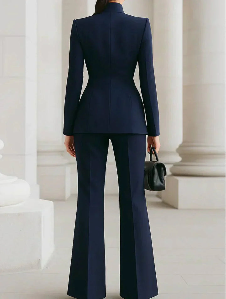 Georgina | Conjunto de blazer y pantalones palazzo