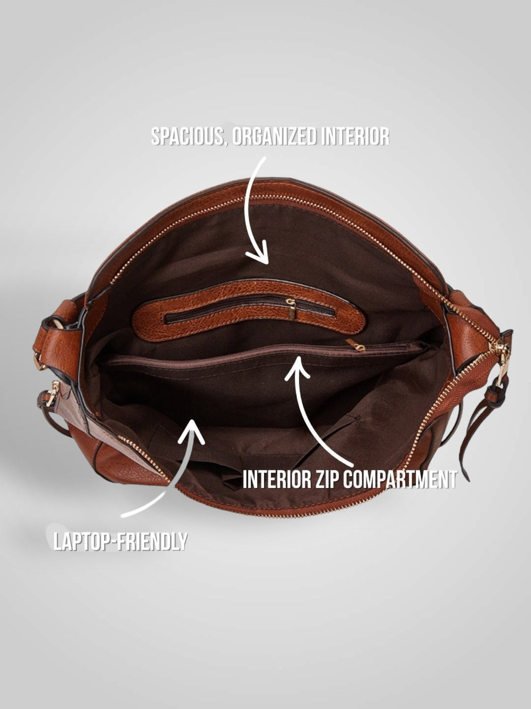 Souf | Sac Hobo de Luxe en Cuir Anti-Vol