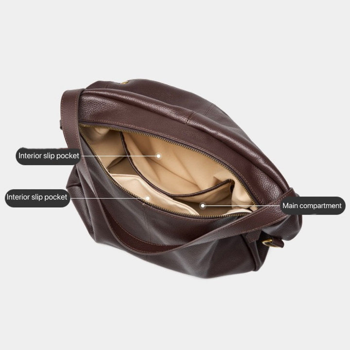 Adriani | Sac minimaliste doux en cuir véritable rétro pour un usage quotidien