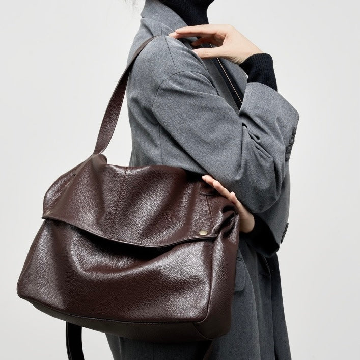 Adriani | Sac minimaliste doux en cuir véritable rétro pour un usage quotidien