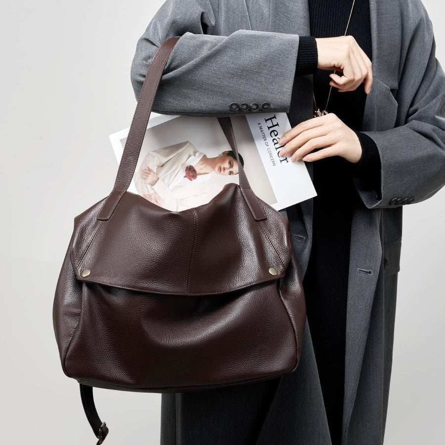 Adriani | Sac minimaliste doux en cuir véritable rétro pour un usage quotidien