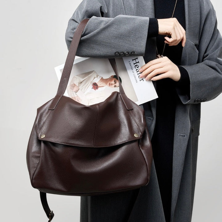 Adriani | Sac minimaliste doux en cuir véritable rétro pour un usage quotidien
