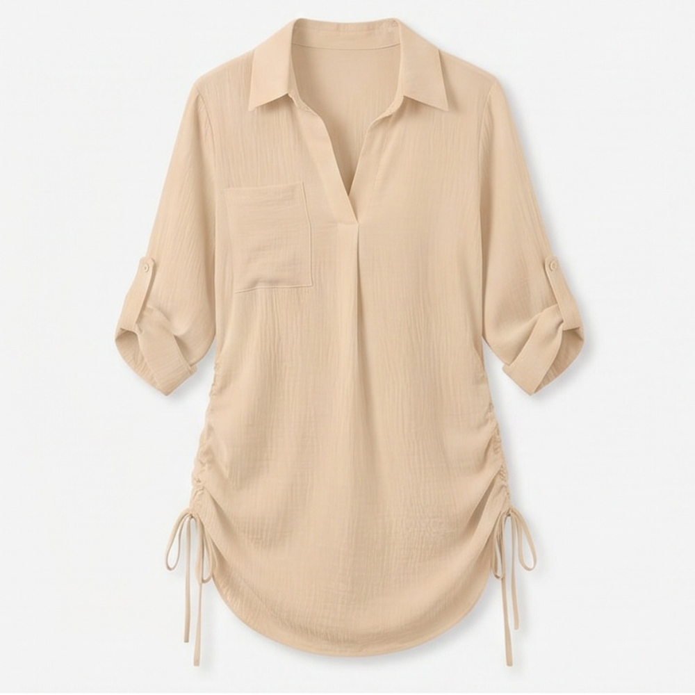 Beach Cover Up Shirt Dress for Women - Lightweight Summer Tunic