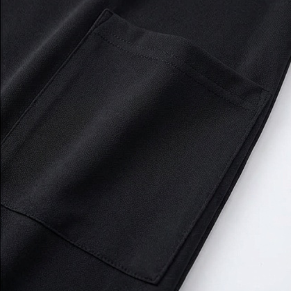 Square Neck T-Shirt Dress with Pockets for Women