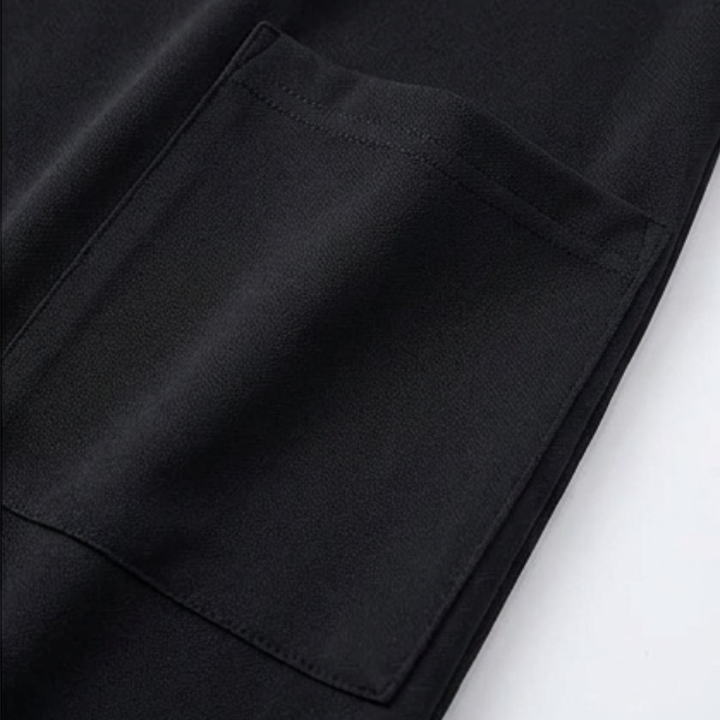 Square Neck T-Shirt Dress with Pockets for Women