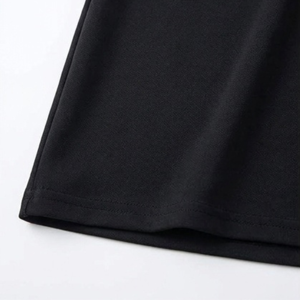 Square Neck T-Shirt Dress with Pockets for Women