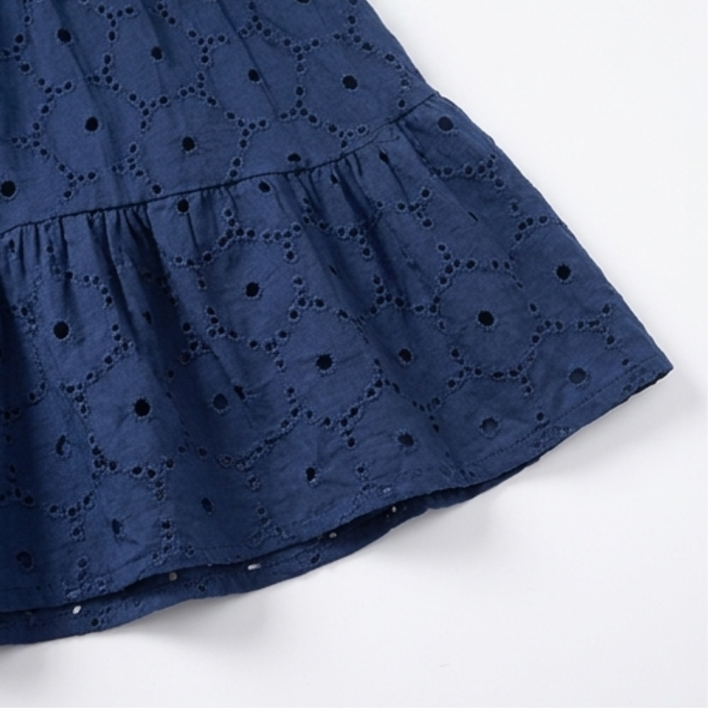 Solenne™ – Cotton Eyelet Summer Dress