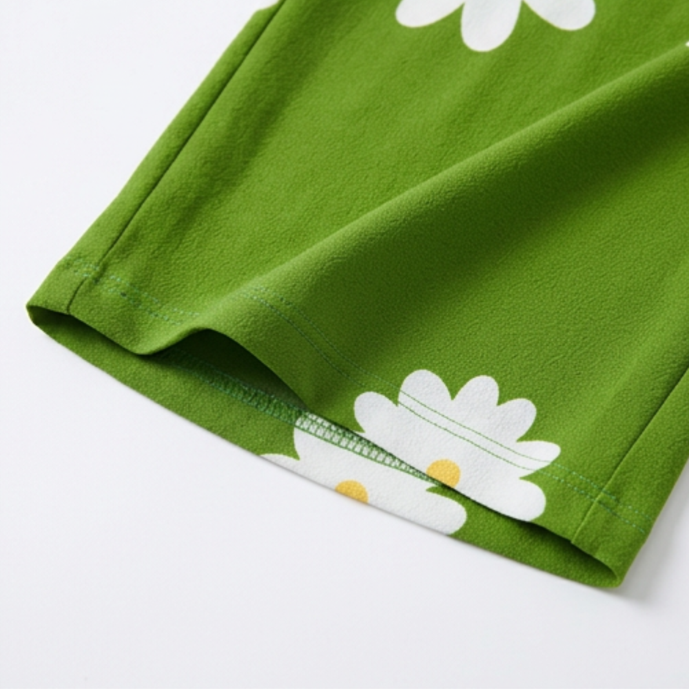 Mono de pierna ancha con bolsillos para mujer - Mono floral de verano