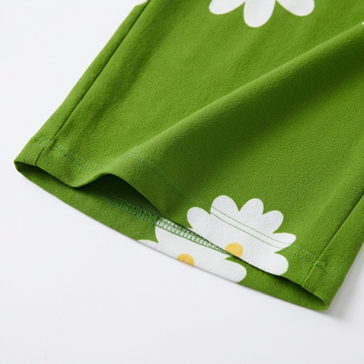 Mono de pierna ancha con bolsillos para mujer - Mono floral de verano