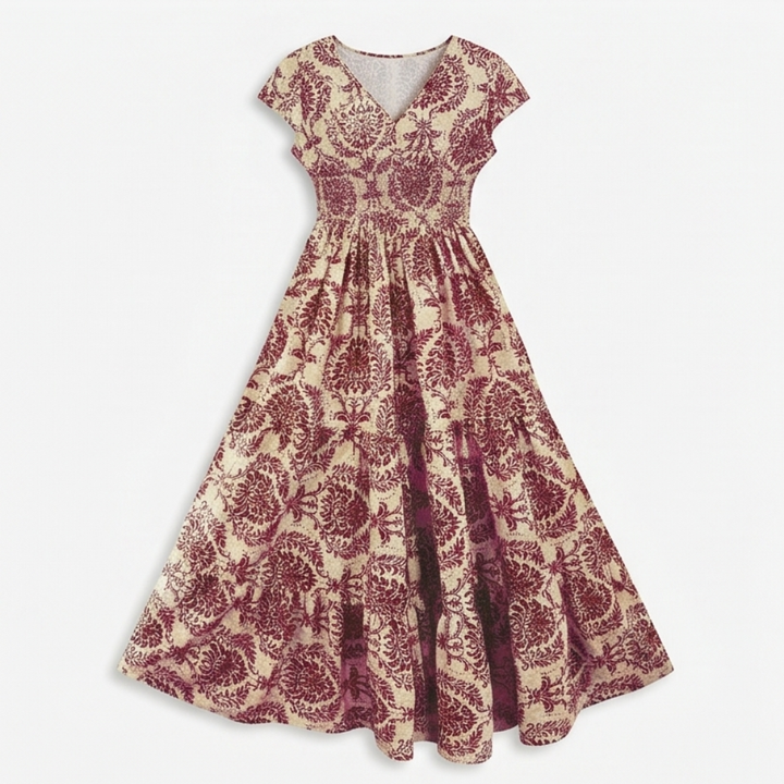 Florenza™ – Smocked Floral Maxi Dress