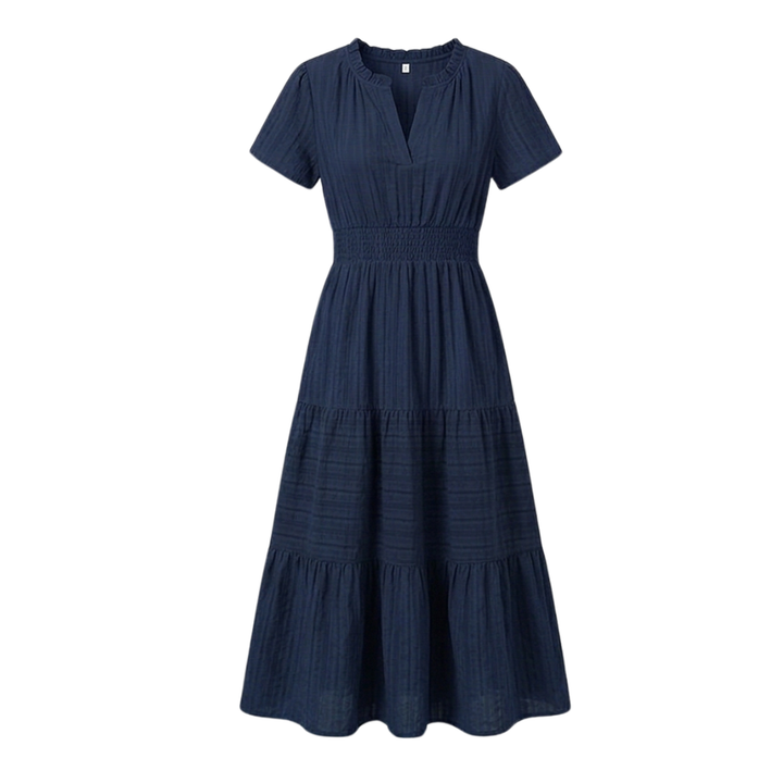 Vivara™ – Flowing V Neck Summer Maxi Dress