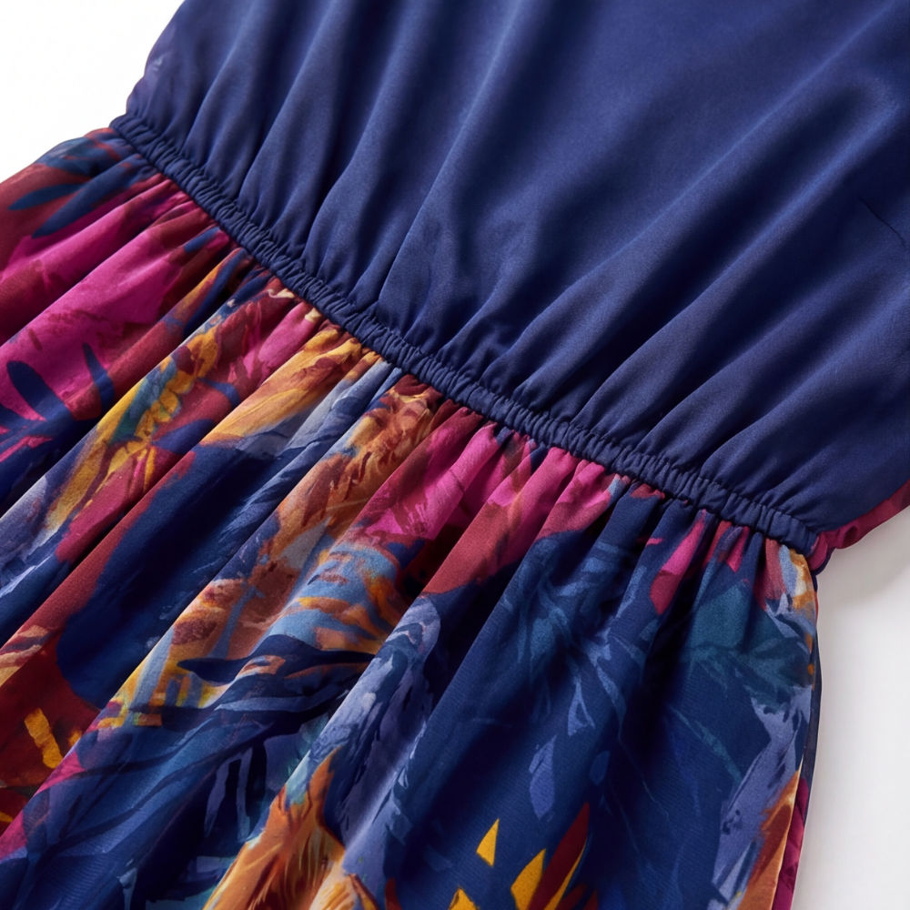 Floressa™ Flowy Lined Chiffon Midi Dress