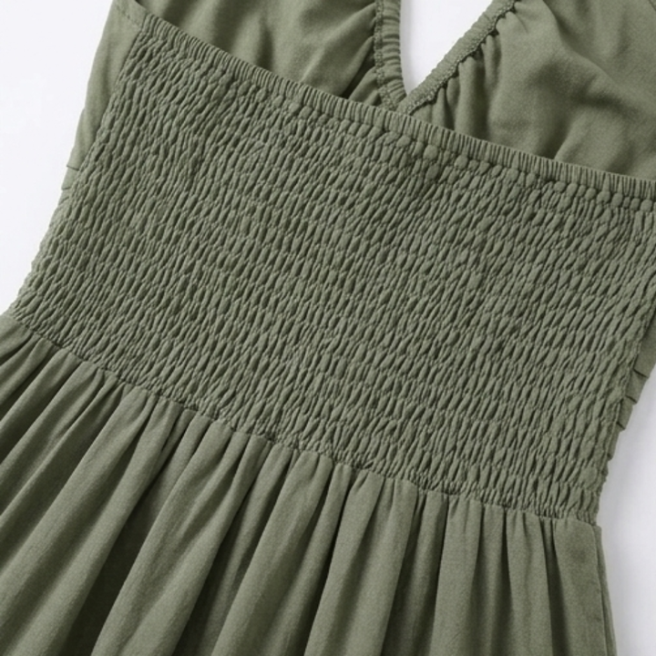Solenne™ - Flowy Halter Maxi Dress for Effortless Style