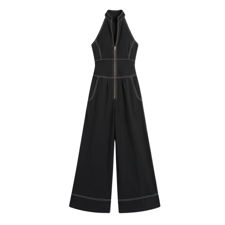 Lunelle™ – Sculpted Halter Jumpsuit