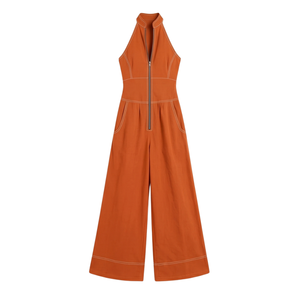 Lunelle™ – Sculpted Halter Jumpsuit