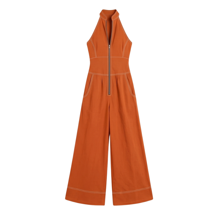 Lunelle™ – Sculpted Halter Jumpsuit