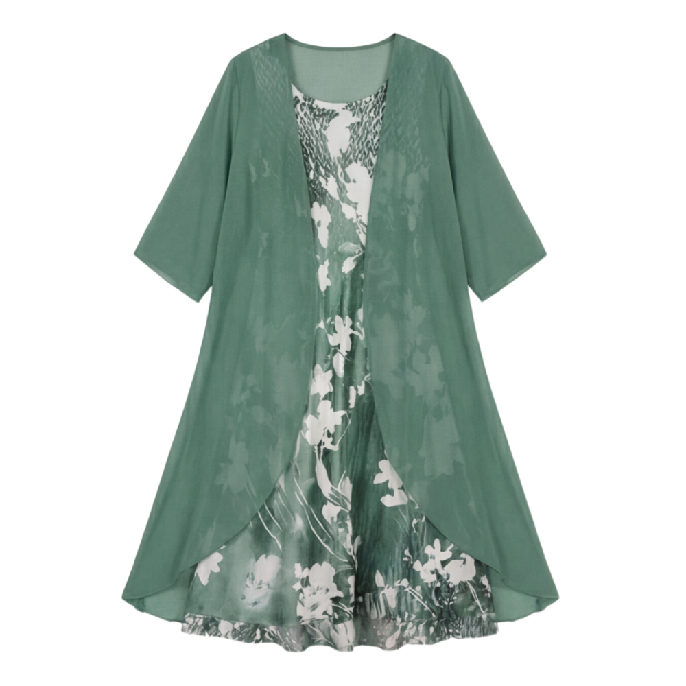 Floressa™ – Floral Two Piece Dress Set