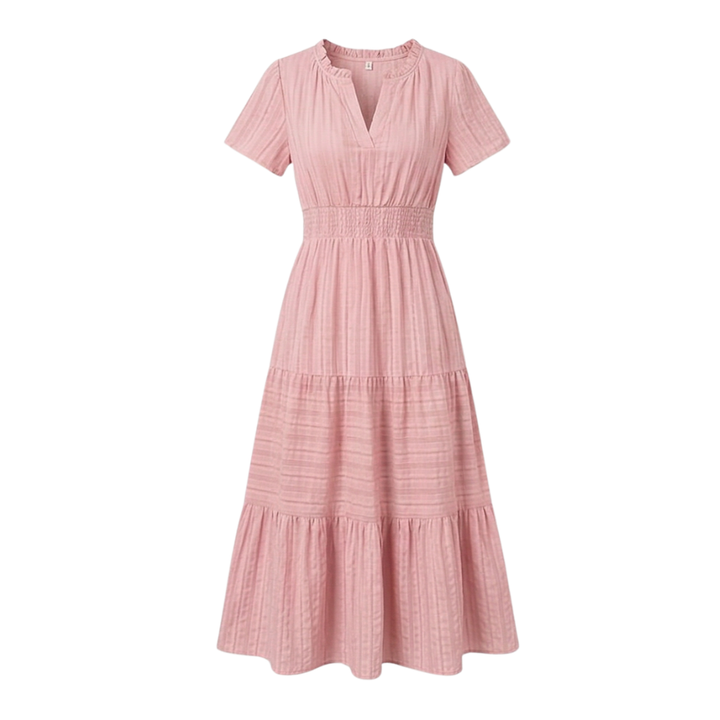 Vivara™ – Flowing V Neck Summer Maxi Dress